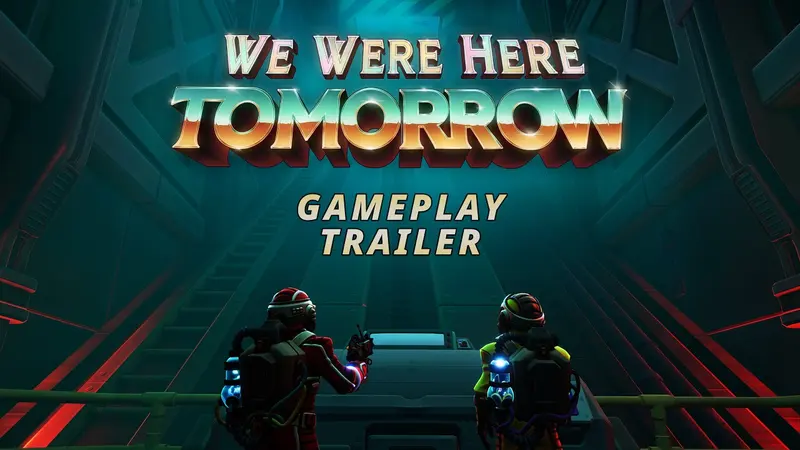 Official gameplay trailer artwork showing both explorers in the facility